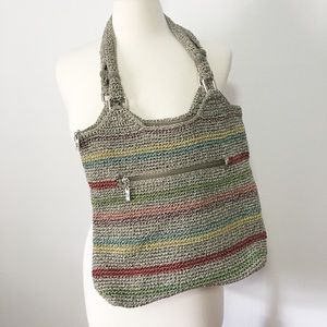 The Sak Crocheted Casual Classic Hobo bag striped